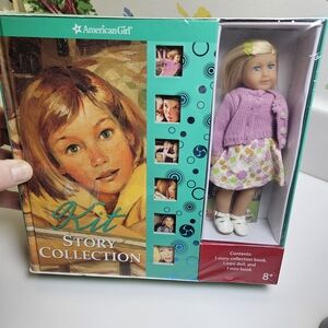 American Girl Kit Story Collection Doll with Book - Blonde Hair, Purple Sweater